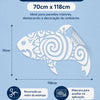Adesivo Decorativo Tubarão Branco