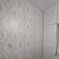 KIT DE 7 ROLOS - 1,50m x 50cm - Papel de Parede Adesivo Floral Vintage Rosé