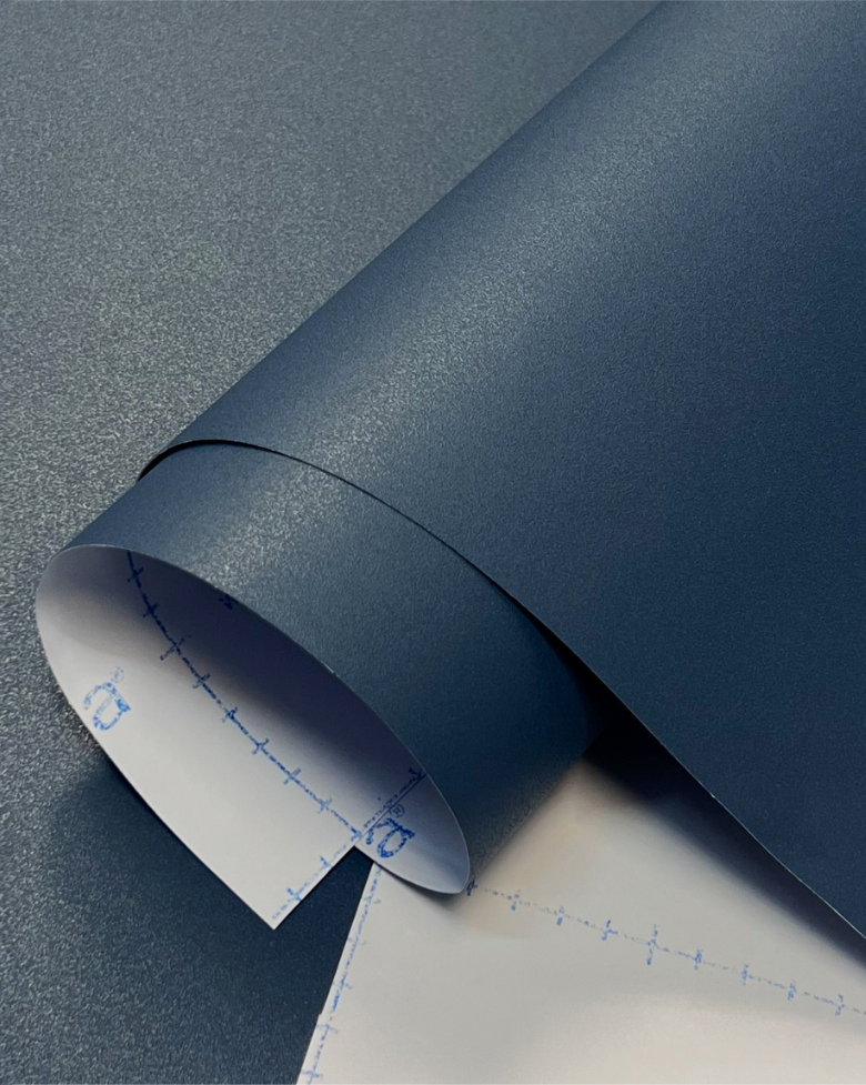 Papel de Parede Adesivo Fórmica Azul Eclipse