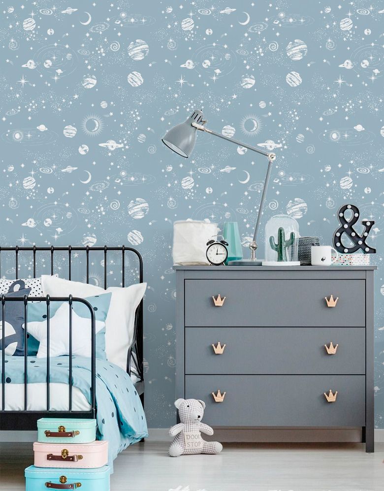 Papel de Parede Adesivo Universo Estrelado