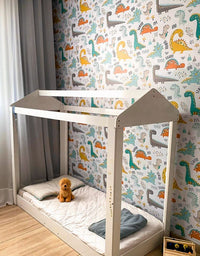 Papel de Parede Adesivo Dinos Coloridos