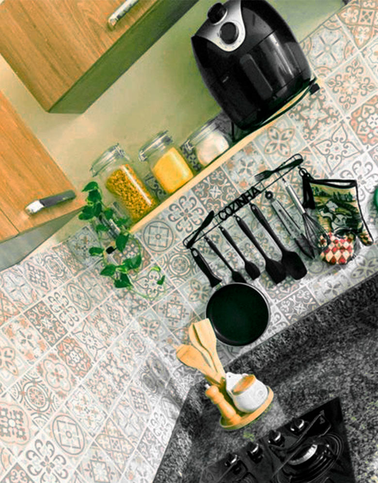 Papel de Parede Adesivo Azulejo Nude