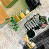 KIT DE 2 ROLOS - 3,00m x 50cm - Papel de Parede Adesivo Azulejo Nude