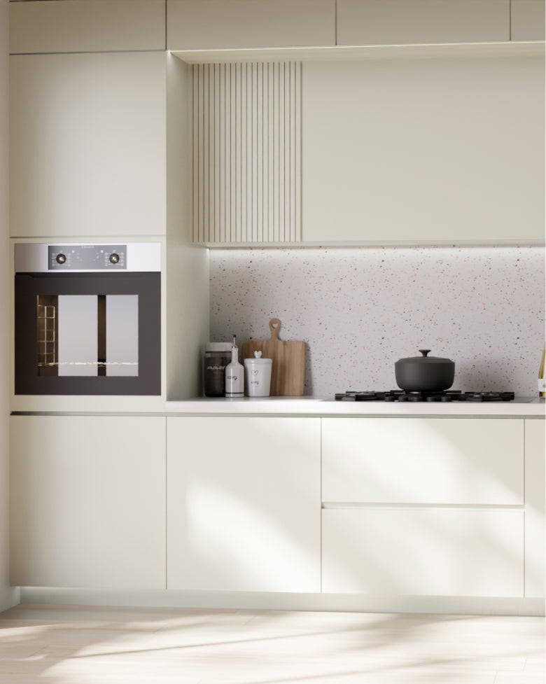 Papel de Parede Adesivo Fórmica Creme Marfim