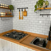 KIT DE 7 ROLOS - 1,50m x 50cm - Papel de Parede Tijolinho Metro White