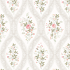 KIT DE 7 ROLOS - 1,50m x 50cm - Papel de Parede Adesivo Floral Vintage Rosé