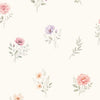 Papel de Parede Adesivo Floral Aquarela Delicada