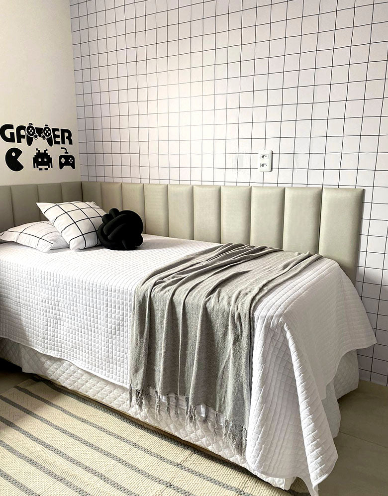 Papel de Parede Adesivo Quadrados Tortos