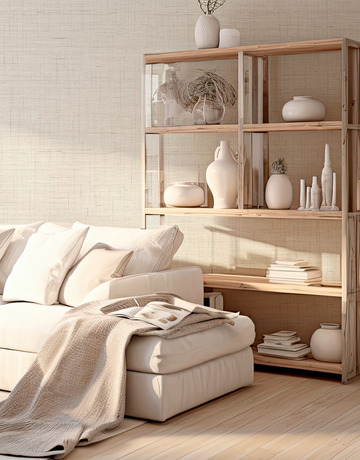 Papel de Parede Texturizado Linho Off White