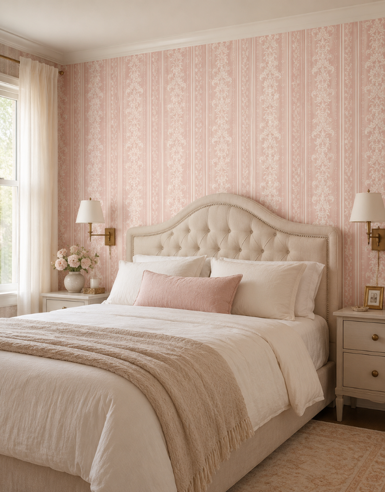 Papel de Parede Adesivo Confort Rose