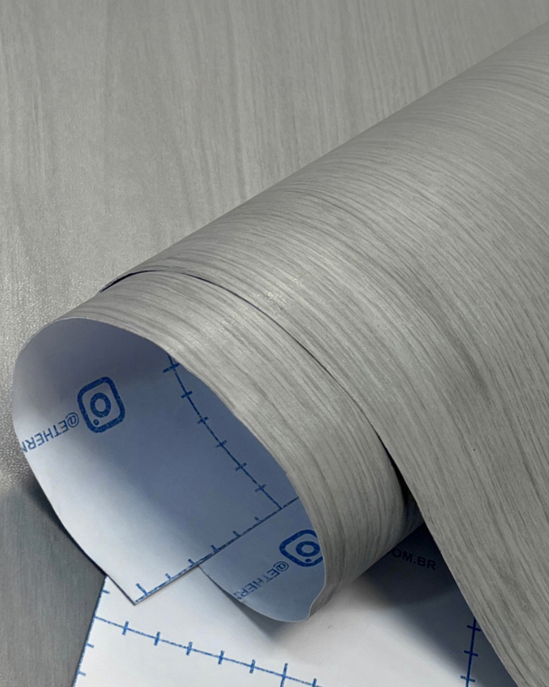 Revestimento Adesivo Madeira Clássica Cinza