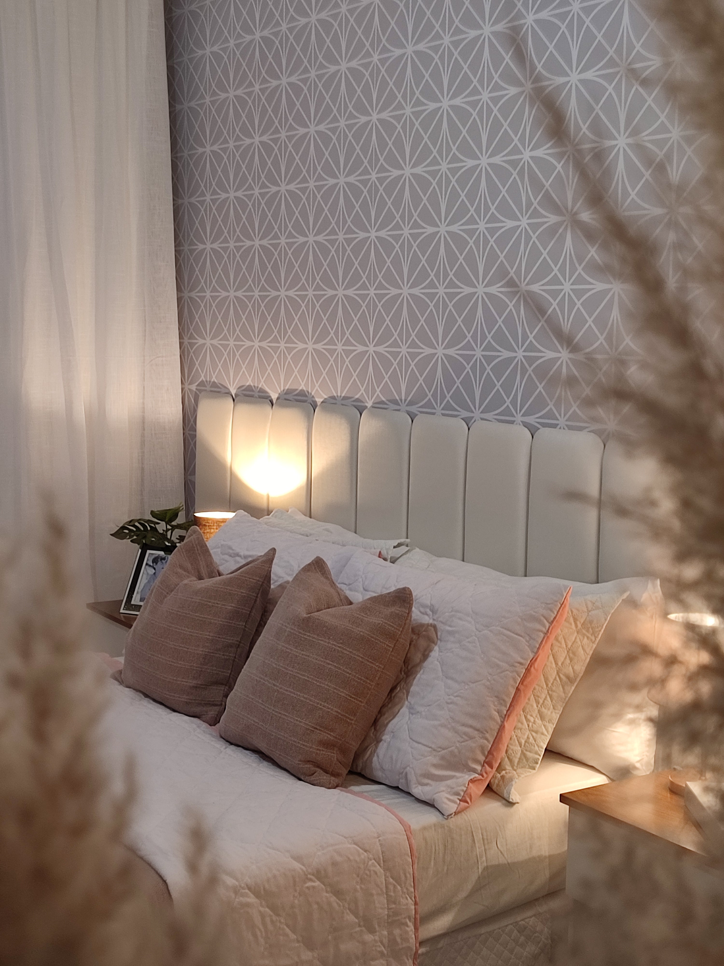 Papel de Parede Adesivo Truss Cinza