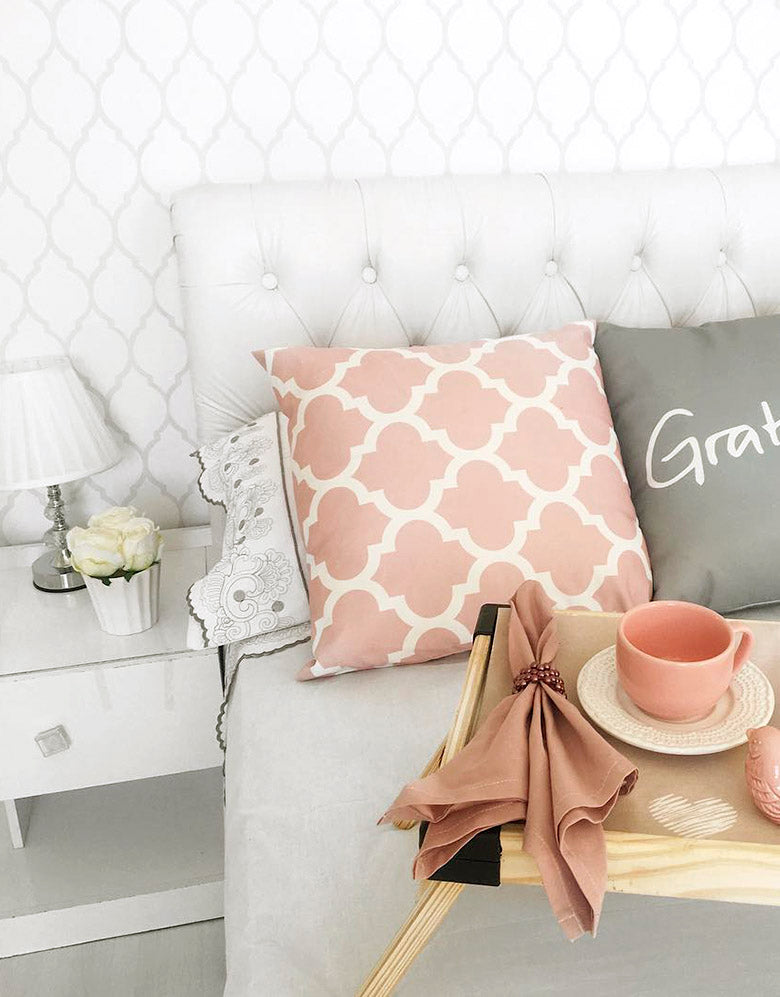 KIT DE 3 ROLOS - 2,50m x 50cm - Papel De Parede Adesivo Geométrico Branco