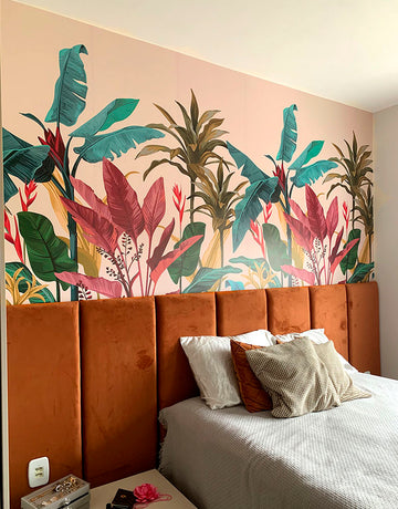 Painel de Parede Adesivo Folhagens