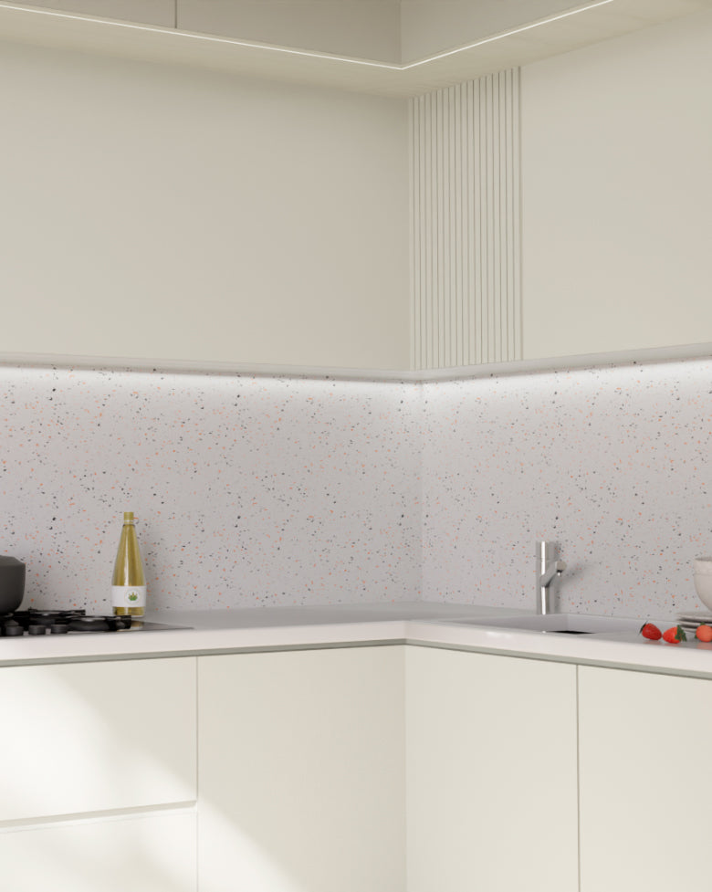 Papel de Parede Adesivo Fórmica Creme Marfim