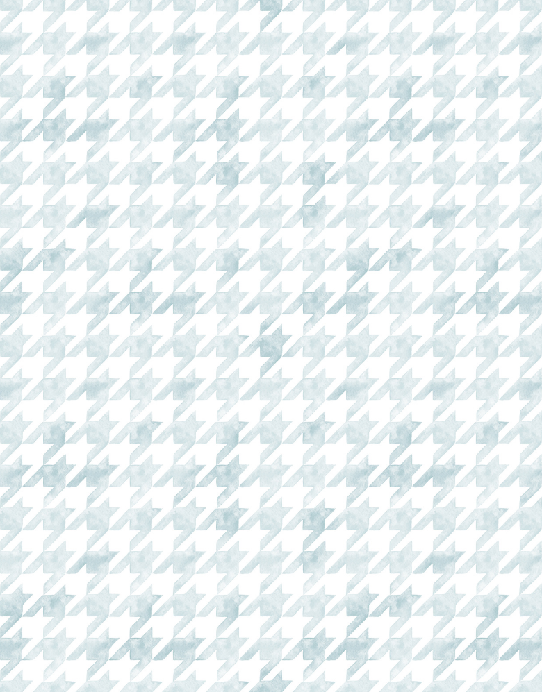 Papel de Parede Adesivo Pied de Poule Azul Aquarela