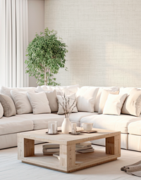 Papel de Parede Texturizado Linho Off White