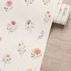 Papel de Parede Adesivo Floral Aquarela Delicada