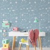 KIT DE 5 ROLOS - 2,50m x 50cm - Papel de Parede Adesivo Universo Estrelado