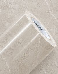 Adesivo para Piso Mármore Crema Armani Gloss