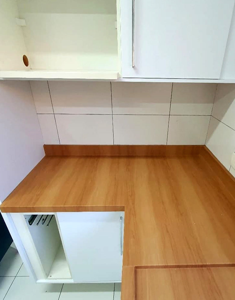 Adesivo Revestimento para Armário e Balcão Madeira Carvalho Peroba