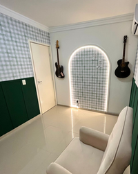 KIT DE 3 ROLOS - 3,00m x 50cm - Papel de Parede Adesivo Xadrez Vichy Aquarela Verde Menta