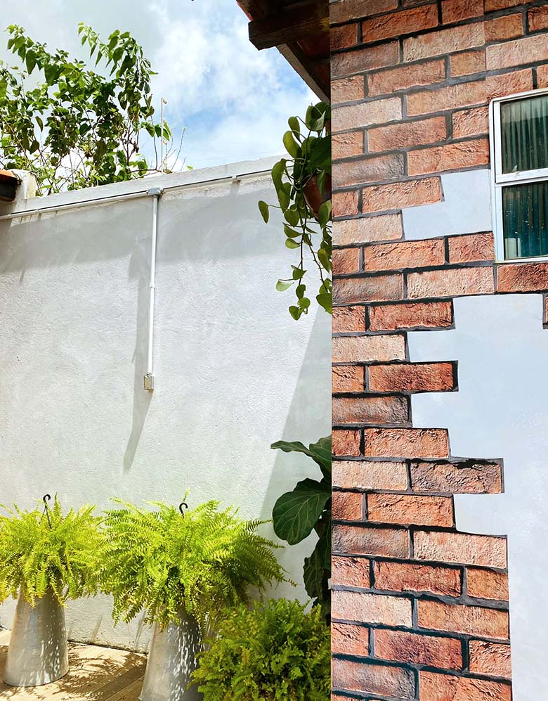 Papel de Parede Adesivo Tijolinho a Vista Roma