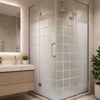 Adesivo para Vidro Decorado Cristal Quadra