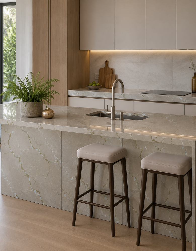 Revestimento Adesivo Mármore Carrara Bege