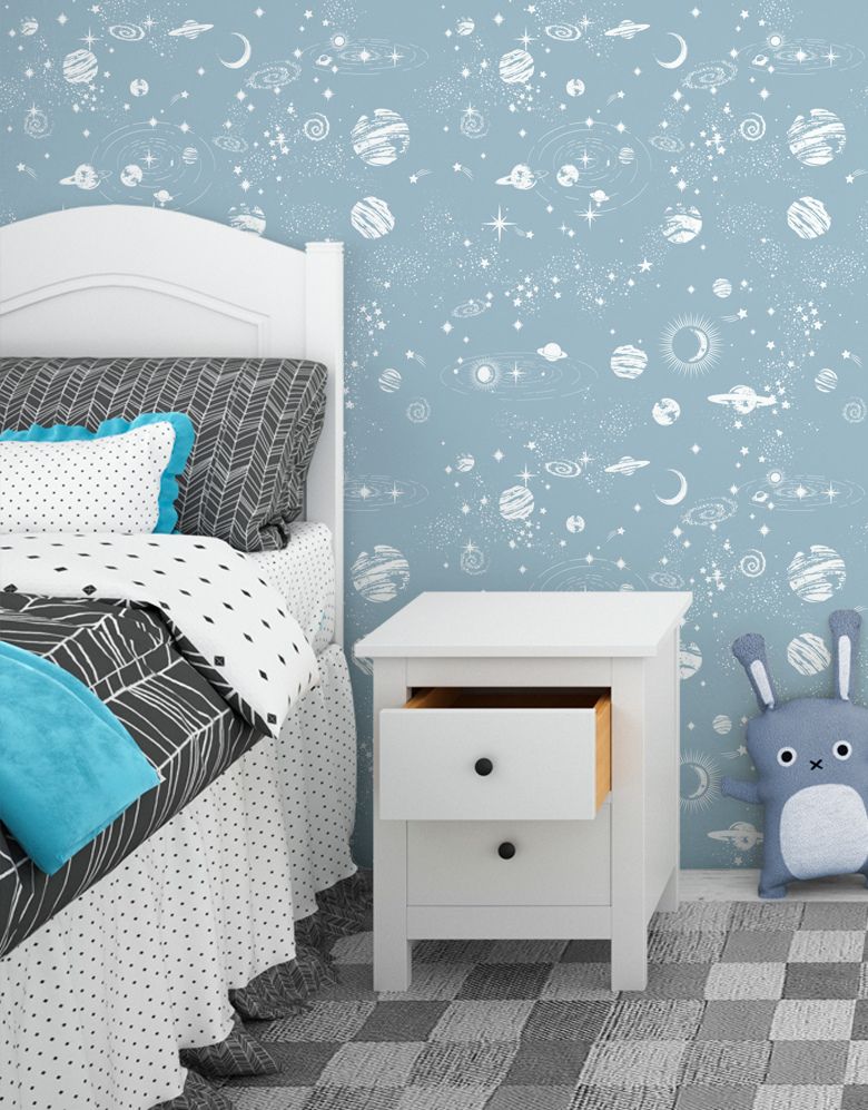 Papel de Parede Adesivo Universo Estrelado