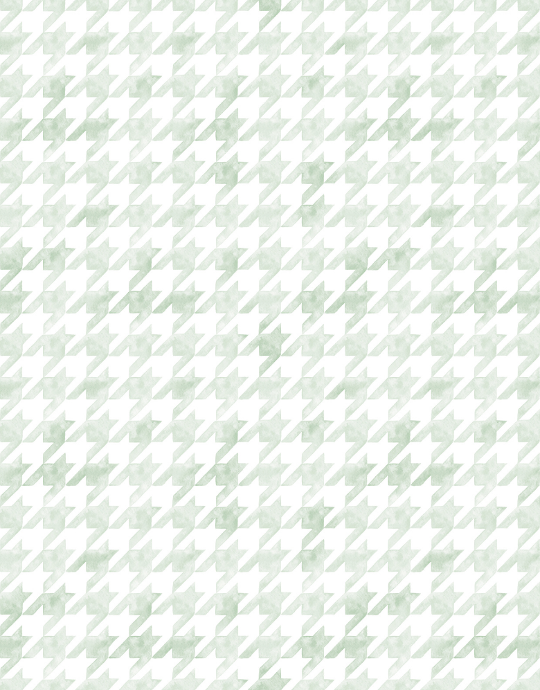 Papel de Parede Adesivo Pied de Poule Verde Aquarela