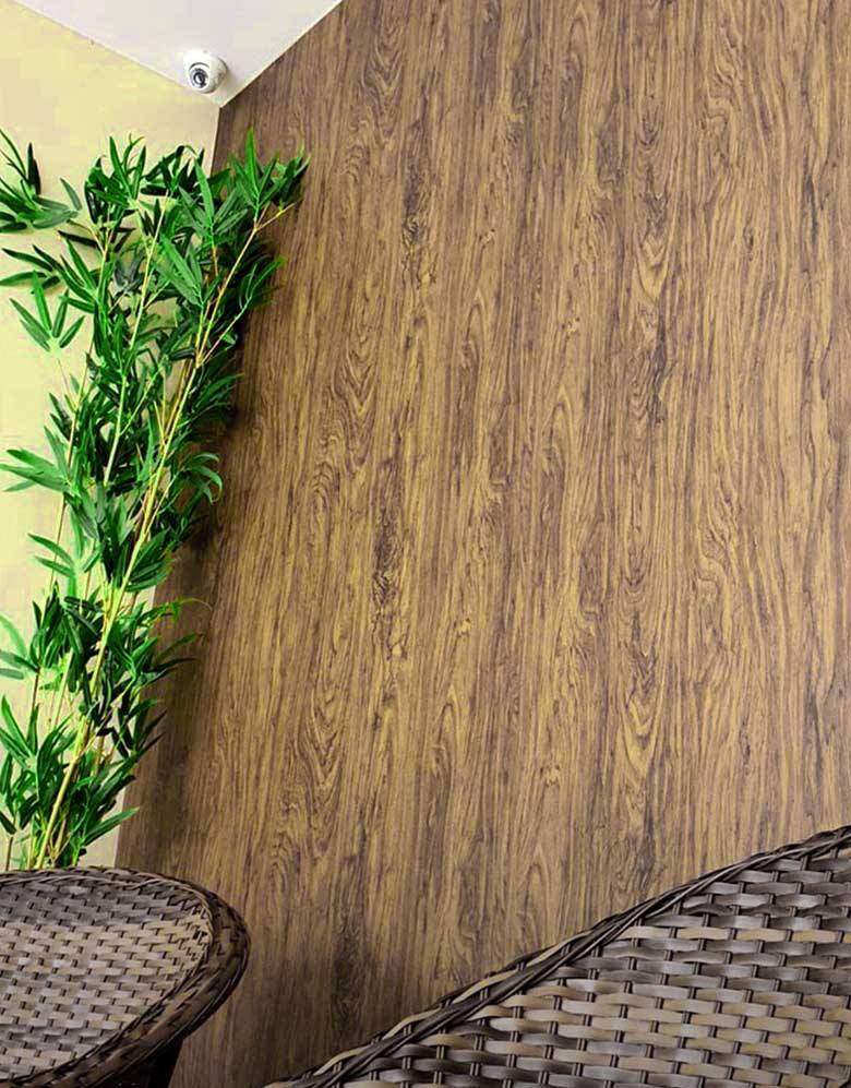 Papel de Parede Texturizado Madeira Demolição Sucupira