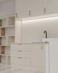 Papel de Parede Adesivo Fórmica Creme Marfim