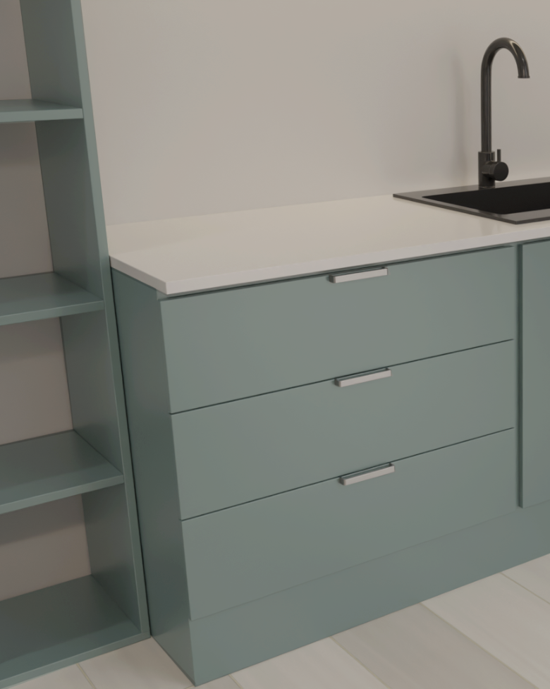 Papel de Parede Adesivo Fórmica Azul Cinzenta Satin Glacial