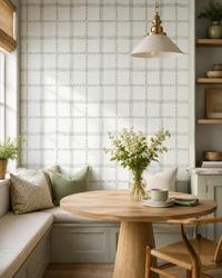 Papel de Parede Adesivo Xadrez Pontilhado Verde