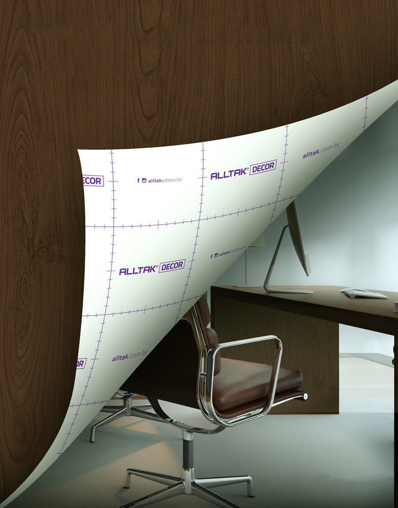 Revestimento Adesivo Madeira Mogno