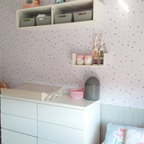 Papel de Parede Adesivo Confete Rosa