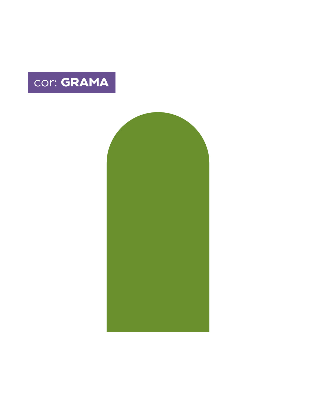 Adesivo de Parede Arco Liso Grama