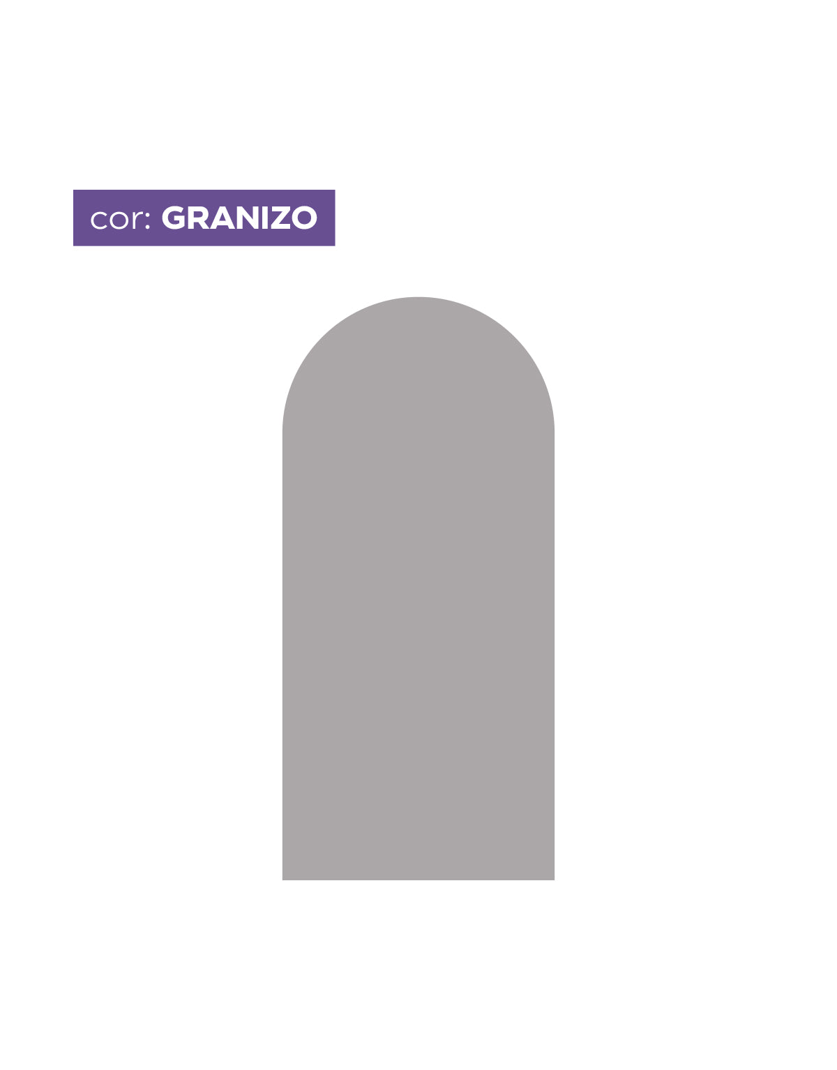 Adesivo de Parede Arco Liso Granizo