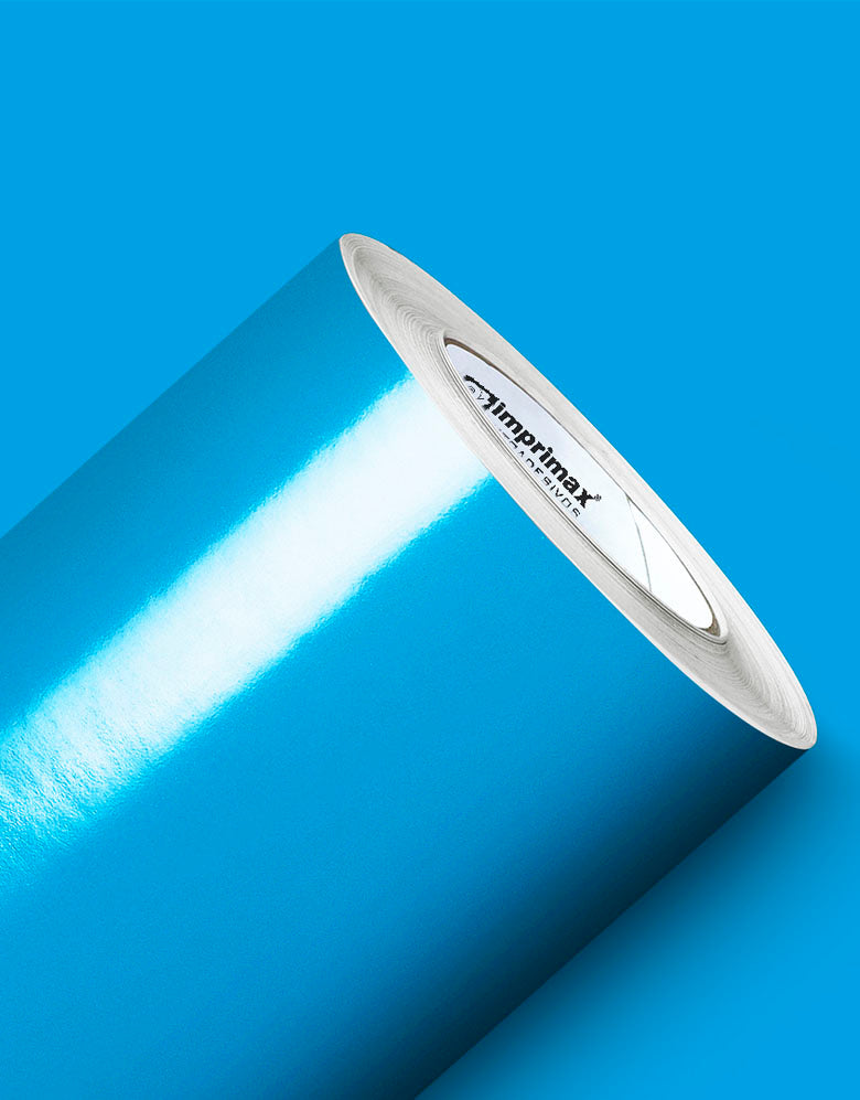 Adesivo de Envelopamento Azul Céu