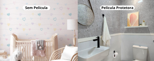 Acabamento normal ou película protetora?