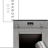 Adesivo para Fogão Escovado Inox