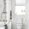 KIT DE 7 ROLOS - 1,50m x 50cm - Papel de Parede Tijolinho Metro White