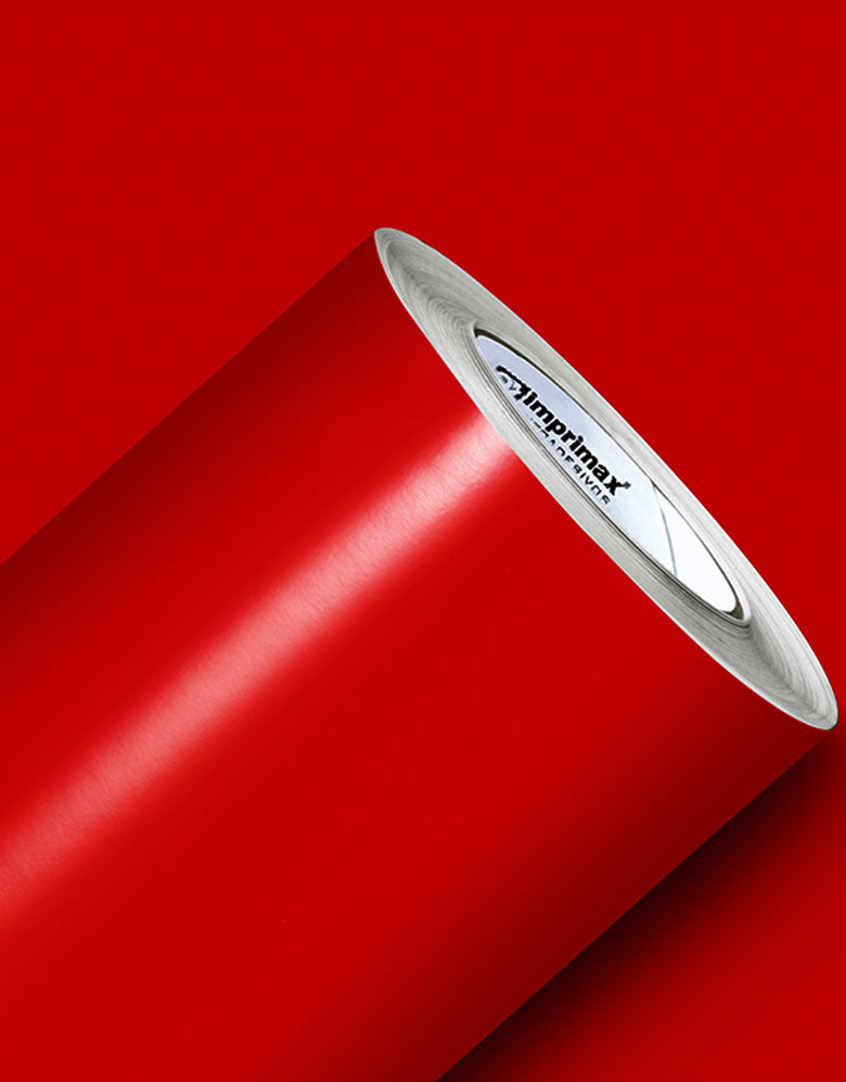 Adesivo de Envelopamento Vermelho Tomate Brilho