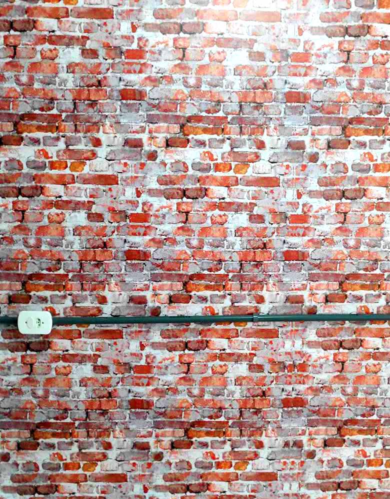 Papel de Parede Adesivo Tijolinhos de Barro