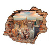 Adesivo Decorativo Buraco 3D Cidade
