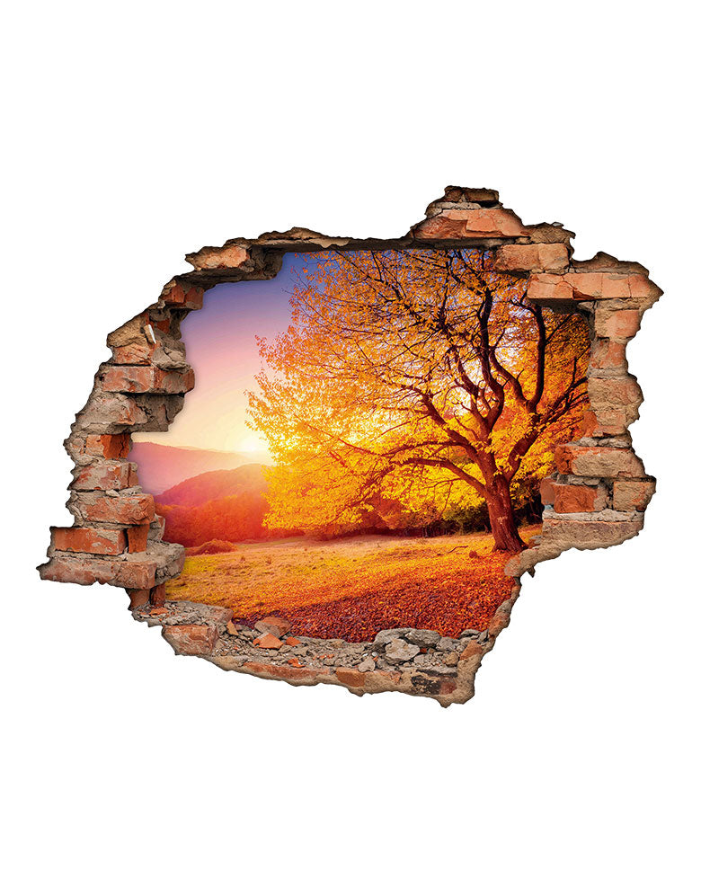 Adesivo Decorativo Buraco 3D Fim de Tarde