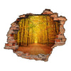 Adesivo Decorativo Buraco 3D Floresta Outonal