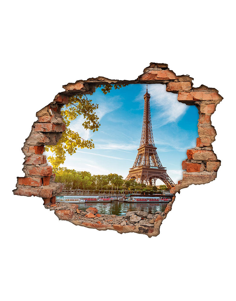 Adesivo Decorativo Buraco 3D França