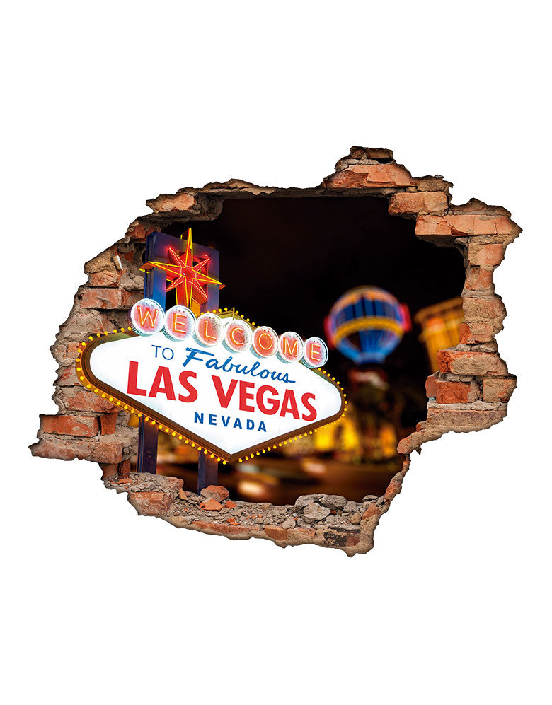 Adesivo Decorativo Buraco 3D Las Vegas